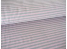 Jersey Ringel grau rosa